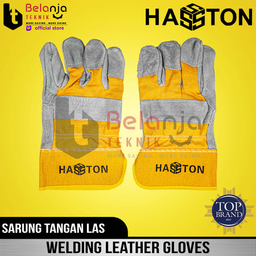 [EZM.3500322] Hasston Prohex Sarung Tangan Kombinasi 10.5" Safety Gloves Las Kombinasi 4050-100