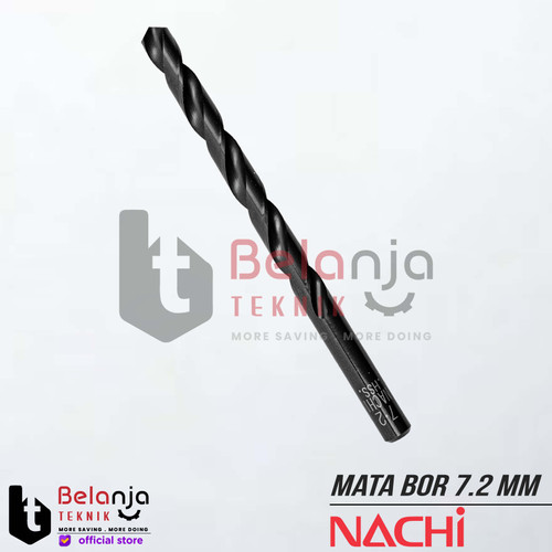 [EZM.3500367] Nachi Mata Bor 7.2 mm Drill 7.2 mm HSS Shank Lurus Drill Bit Mata Bor Besi