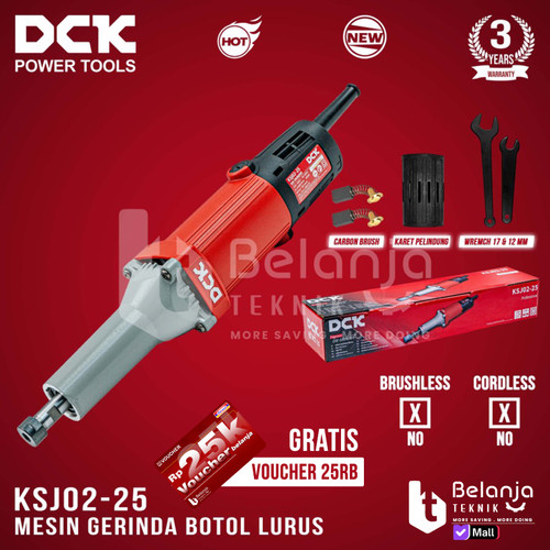 [EZM.3500381] DCK Mesin Gerinda Botol Lurus Listrik KSJ02-25 Die Grinder 400 Watt 25mm