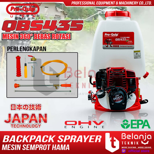 [EZM.3500416] Proquip Mesin Semprot Hama Bensin QBS435 Backpack Sprayer 4 Tak QBS 435