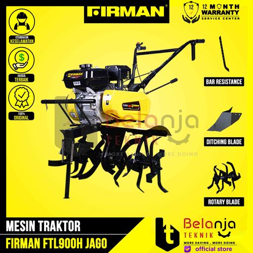 [EZM.3500431] Firman Mesin Traktor Mini FTL900H JAGO Tiller Tanah Kering Basah FTL 900 H