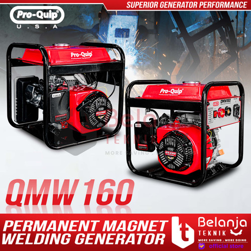 [EZM.3500440] Proquip Mesin Genset Las 2 In 1 QMW160 160A 400 Watt DC 220V Industrial Welding Generator QMW 160 A
