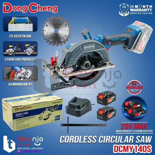 [EZM.3500442] Dongcheng Circular Saw Cordless DCMY140 EM 5 Inch Baterai 20V DCMY 140 S 5" DCMY140SEM