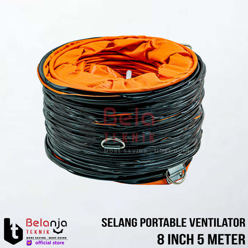 [EZM.3500464] Maxima Selang Portable Ventilator 8 Inch 5 Meter Flexible Exhaust 8" In