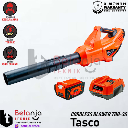 [EZM.3500465] Tasco Mesin Blower Angin Baterai TBB 36 Blower Cordless 36 Volt SET
