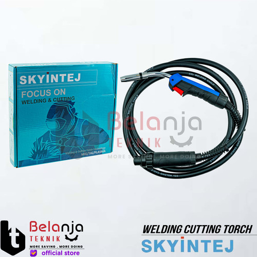 [EZM.3500502] Skyintej Stang Las Mig Torch 25KD 4 Meter 25 KD 250 Ampere Welding Torch