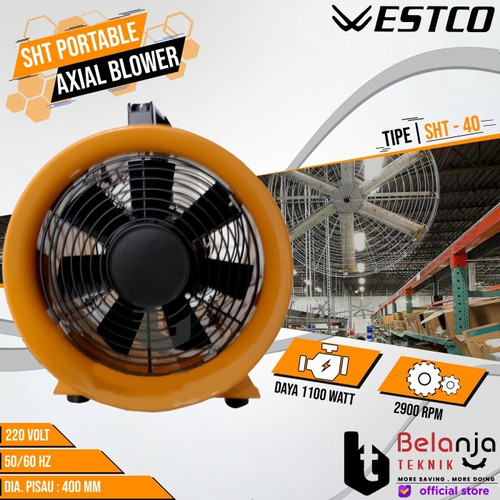 [EZM.3500520] Westco STF Portable Axial Blower Portabel Ventilator STF 40 16 Inch
