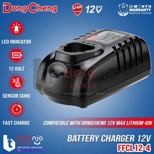 [EZM.3500527] Dongcheng Charger Battery Pack 12 V Pengisi Daya Cordless Baterai 12V