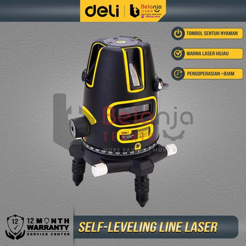 [EZM.3500632] Deli Meteran Laser Garis EDL332302  Level 2 Laser Levelling Alat Ukur
