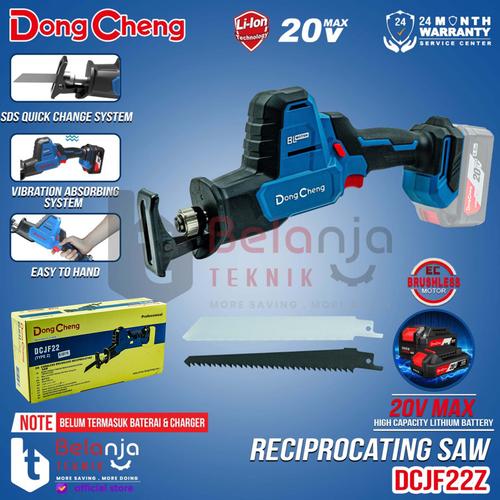 [EZM.3500657] Dongcheng Mesin Gergaji Recipro Saw Baterai DCJF22Z Brushless Set DCJF