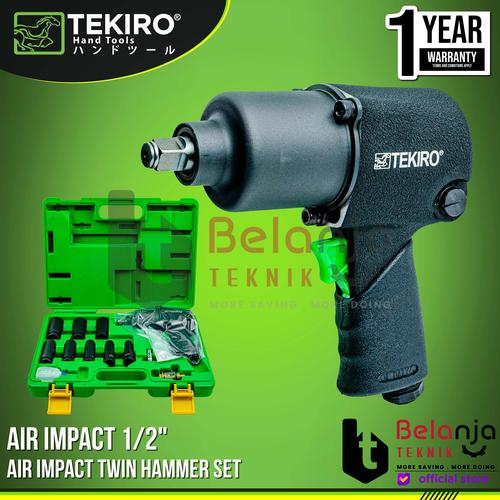[EZM.3500677] Tekiro Air Impact Twin Hammer Set Box 12 PCS 1/2" Inch AT-AI1733