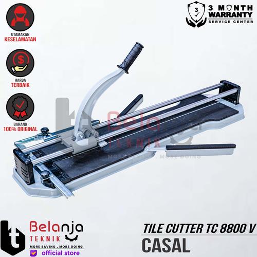 [EZM.3500779] Casal Mesin Pemotong Keramik Granit Manual TC 8800 V Tile Cutter 80Cm