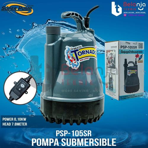 [EZM.3500789] Mitsubishi Tornado Pompa Celup Kolam Ikan PSP 105SR 100 Watt 220V