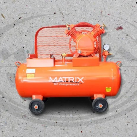 [EZM.3500815] Matrix Mesin Kompresor Angin 2090 3 HP 160 Liter + Dinamo 3 HP 1 Phase