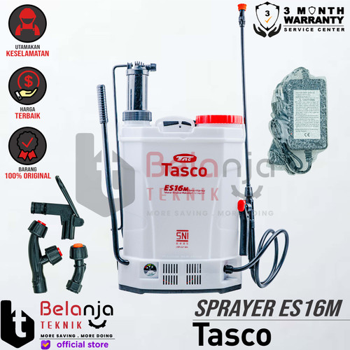 [EZM.3500877] Tasco Knapsack Sprayer ES16M Elektrik Manual 2in1 Semprot Hama ES 16 L