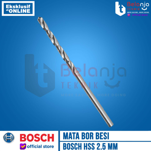 [EZM.3500883] Bosch Mata Bor Besi 2.5mm HSS-G HSS G 2.5 mm Metal Drill Bits Bosch