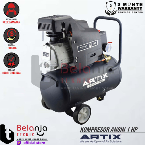 [EZM.3500898] ARTIX Direct DA 1024 Kompresor Angin 750 Watt 1 HP 24 L Mesin Pompa