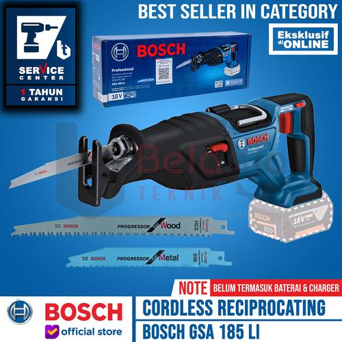 [EZM.3500964] Bosch Mesin Gergaji Baterai GSA 185-Li Reciprocating 18V Unit Only