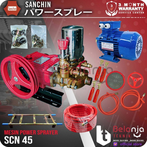 [EZM.3500968] SANCHIN Power Sprayer SCN 45 Steam + Dinamo Ex Cina 5.5 HP 3Phase