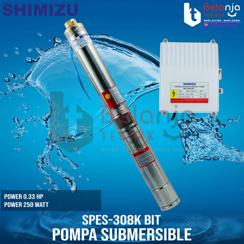 [EZM.3501017] Shimizu Pompa AIr Satelit Eco Series SPES 308K Submersible 1/3 HP 250W