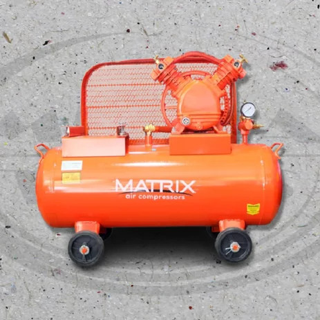 [EZM.3501066] Matrix Mesin Kompresor Angin 2090 3 HP Air Compressor 160 Liter 3HP