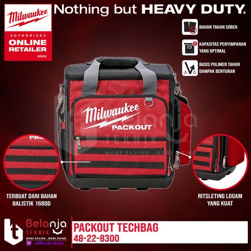 [EZM.3501145] Milwaukee Packout Techbag Tas Tempat Tool Perkakas Toolkit 48-22-8300