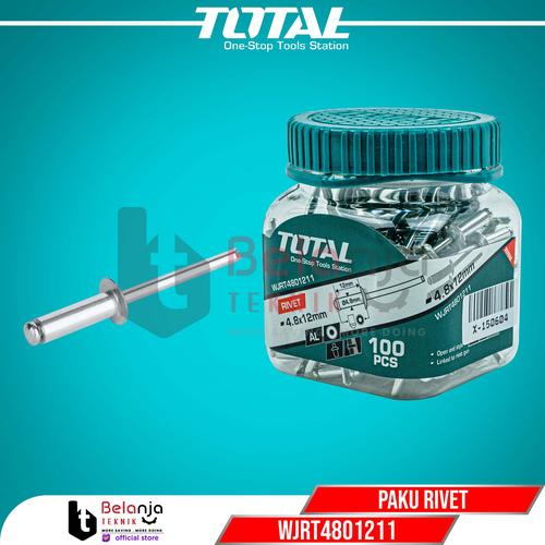 [EZM.3501181] Total Paku Rivet 4.8 X 12 mm 100 Pcs WJRT4801211 Paku Ripet Alumunium