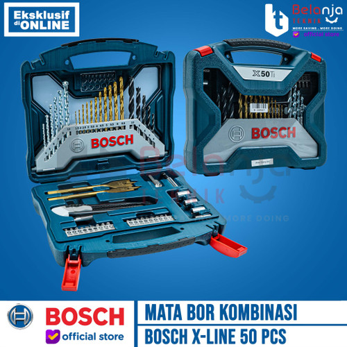 [EZM.3501237] Bosch Mata Bor Obeng Kombinasi X-Line 50 Pcs Screwdriver Drill Bit