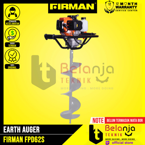 [EZM.3501240] Firman Earth Auger FPD 62 S Mesin Gali Lubang Tanah FPD62S Unit Only