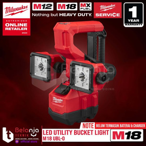 [EZM.3501250] Milwaukee Led Utility Bucket Light M18 UBL-0 Lampu Kerja 18V Unit Only