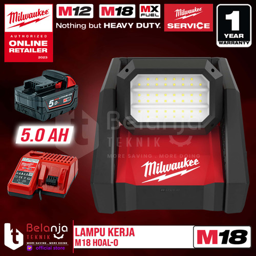[EZM.3501251] Milwaukee High Performance Area Light M18 HOAL-0 Lampu Kerja SET 18V