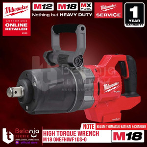 [EZM.3501267] Milwaukee High Torque Wrench M18 ONEFHIWF1DS-0 Pembuka Baut 1 Inch 18V