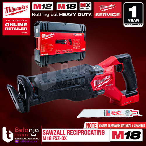 [EZM.3501282] Milwaukee Sawzall Reciprocating M18 FSZ-0X Sabre Saw Cordless 18 Volt Unit Only