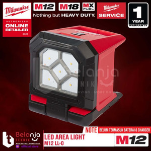 [EZM.3501296] Milwaukee Led Area Light M12 AL-0 Lampu Senter Kerja 12 Volt Unit Only