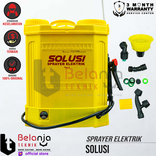 [EZM.3501343] Solusi Alat Semprot Hama Elektrik 16 Liter Knapsack Sprayer 16L