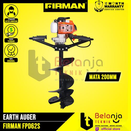 [EZM.3501356] Firman Earth Auger FPD 62 S 8 Inch Mesin Gali Lubang Tanah FPD62S