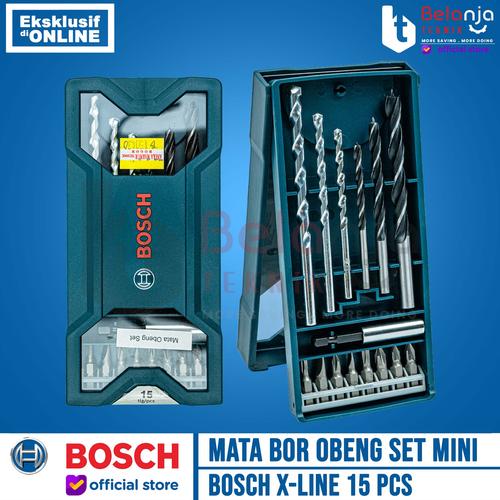 [EZM.3501641] Bosch Mata Bor Obeng Set Mini 15 PCS X LIne Screwdriver Bit Magnetic