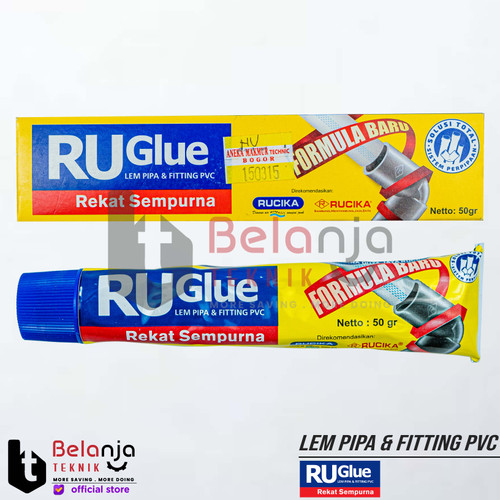 [EZM.3501661] RUGlue Tube 50 Gram Lem Pasta Untuk PVC Pipa Lem 50Gr