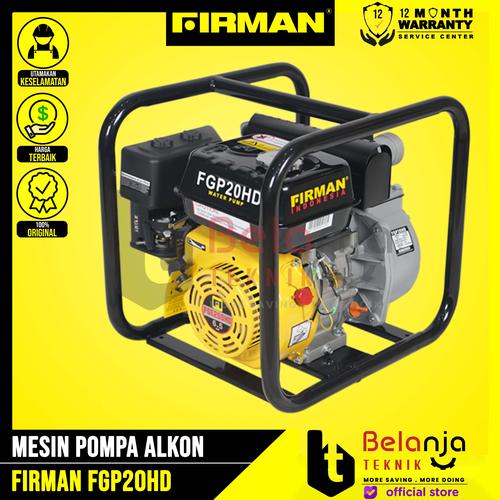[EZM.3501774] Firman Mesin Pompa Air Irigasi Alkon FGP 20 HD + FGE200HD 2 Inch 8M