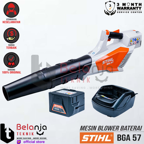 [EZM.3501794] STIHL BLOWER Cordless BGA 57 SET Charger AL101 Baterai AK20 BGA57