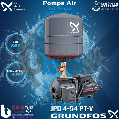 [EZM.3501826] Grundfos Mesin Pompa Air Jet Pump Sumur Dalam JPD 4-54 40 PT-V Meter
