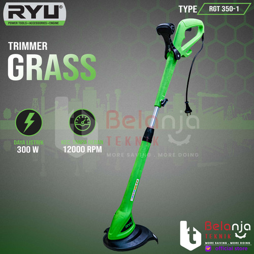 [EZM.3501831] Ryu Mesin Potong Rumput Senar RGT 350-1 Trimmer Grass 300 W RGT350-1