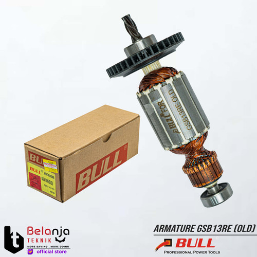 [EZM.3501860] Bull Armature Rotor Angker GSB13RE Mesin Bor Bosch 13 MM GSB 13RE Old