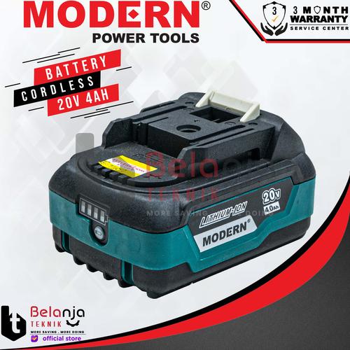[EZM.3501884] Modern 20V 4Ah Battery Cordless 20 Volt 4 Ampere Baterai M-90 M65 M90