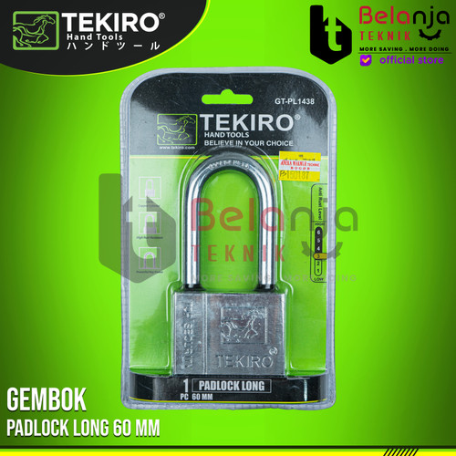 [EZM.3501891] Tekiro Kunci Gembok Pagar Kota Anti Karat Leher Panjang 60mm Padlock