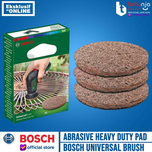 [EZM.3501926] Bosch Abrasive Heavy Duty Pad 3 PCS Aksesoris Sikat Universal Brush