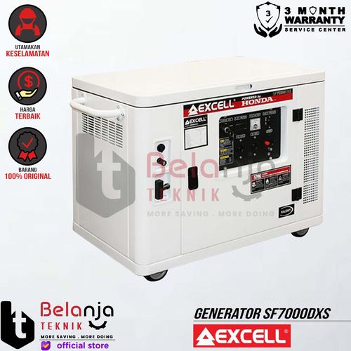 [EZM.3501953] Honda Excell Generator Silent Bensin SF7000DXS 5000 W Genset Starter