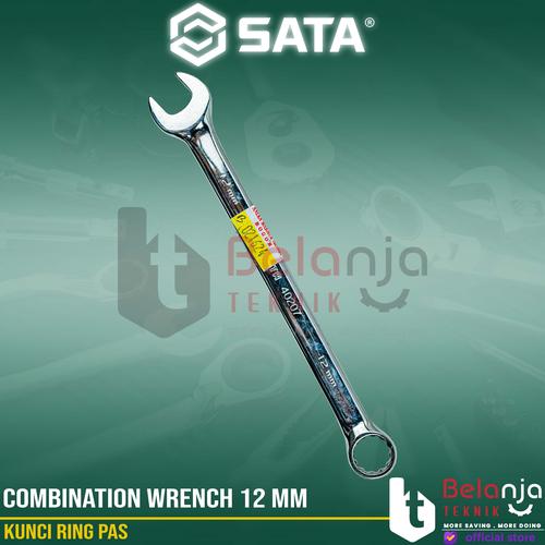 [EZM.3501990] Sata Kunci Ring Pas 12 MM Combination Wrench 12mm 40207 Ringpas 12 MM