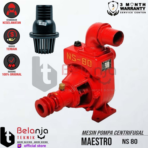 [EZM.3502002] Maestro Water Pump NS 80 3 Inch Mesin Pompa Air Irigasi Centrifugal