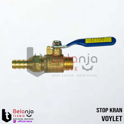 [EZM.3502055] Voylet Ball Valve Kuningan 1/4 Inch Stop Kran Keran Kuningan 1/4" In